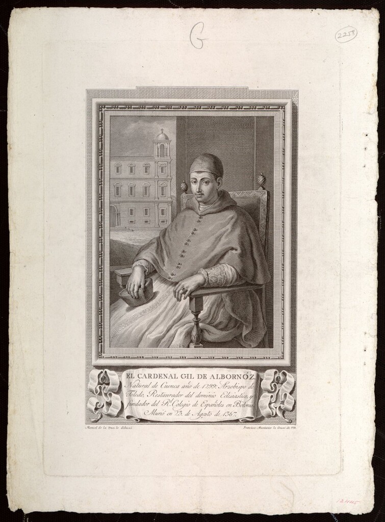 Miniatura de El Cardenal Gil de Albornoz