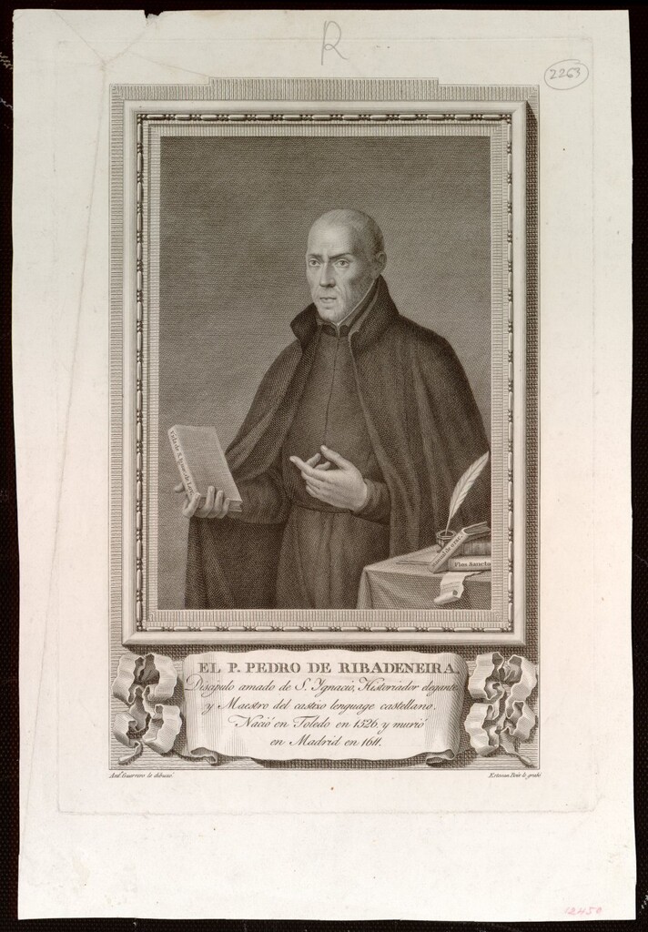 Miniatura de El P. Pedro de Ribadeneira