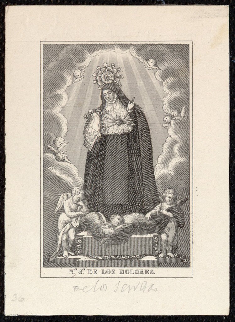 Miniatura de Nuestra Señora de los Dolores