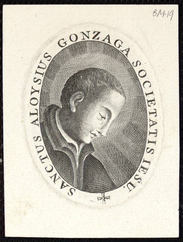 Miniatura de San Luis Gonzaga