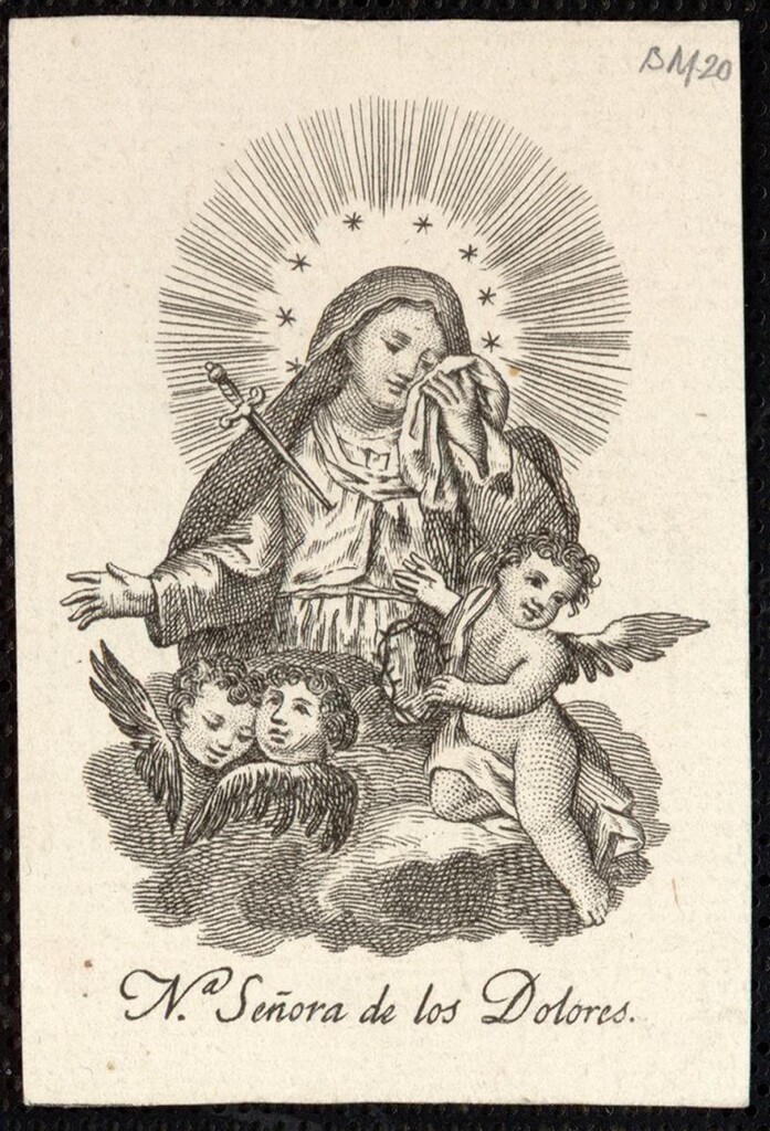 Miniatura de Nuestra Señora de los Dolores