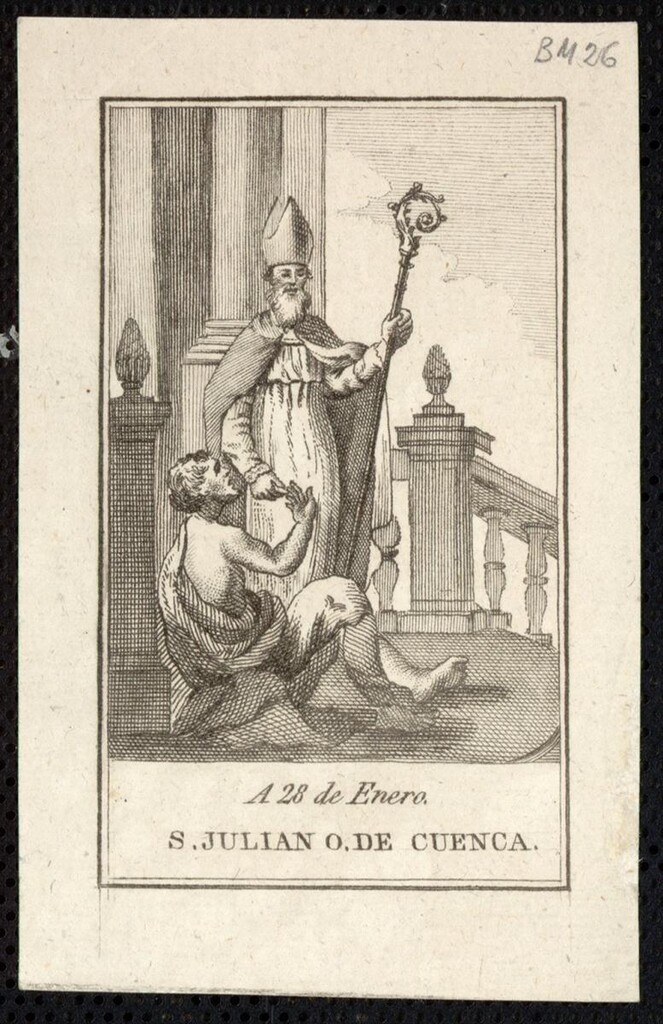 Miniatura de San Julián Obispo de Cuenca