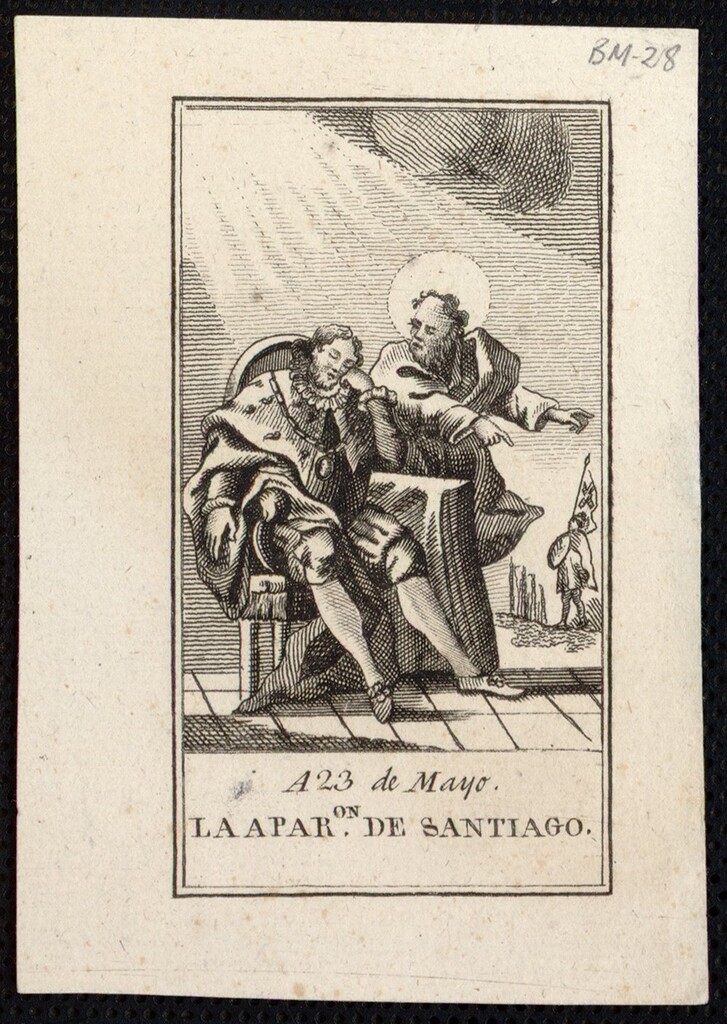 Miniatura de La aparición de Santiago
