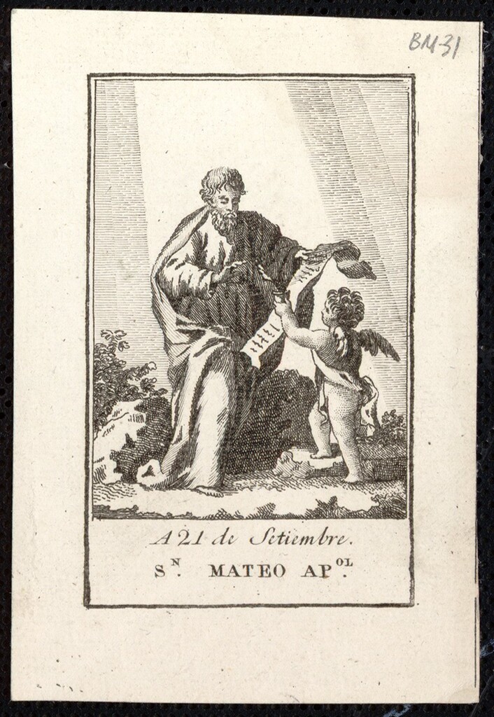 Miniatura de San Mateo Apóstol