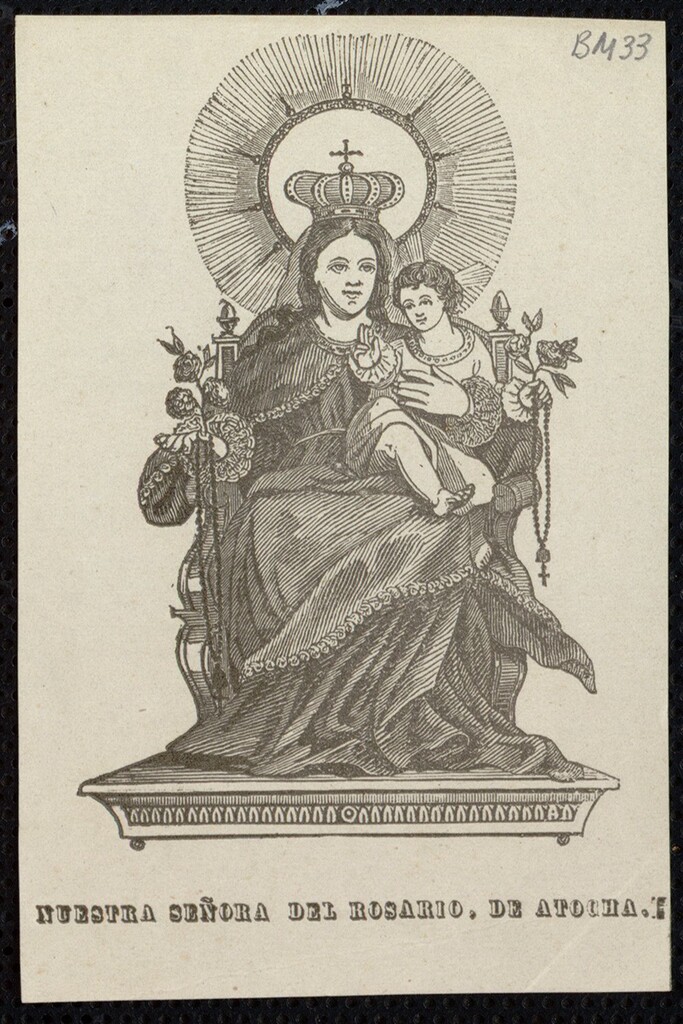 Miniatura de Nuestra Señora del Rosario, de Atocha