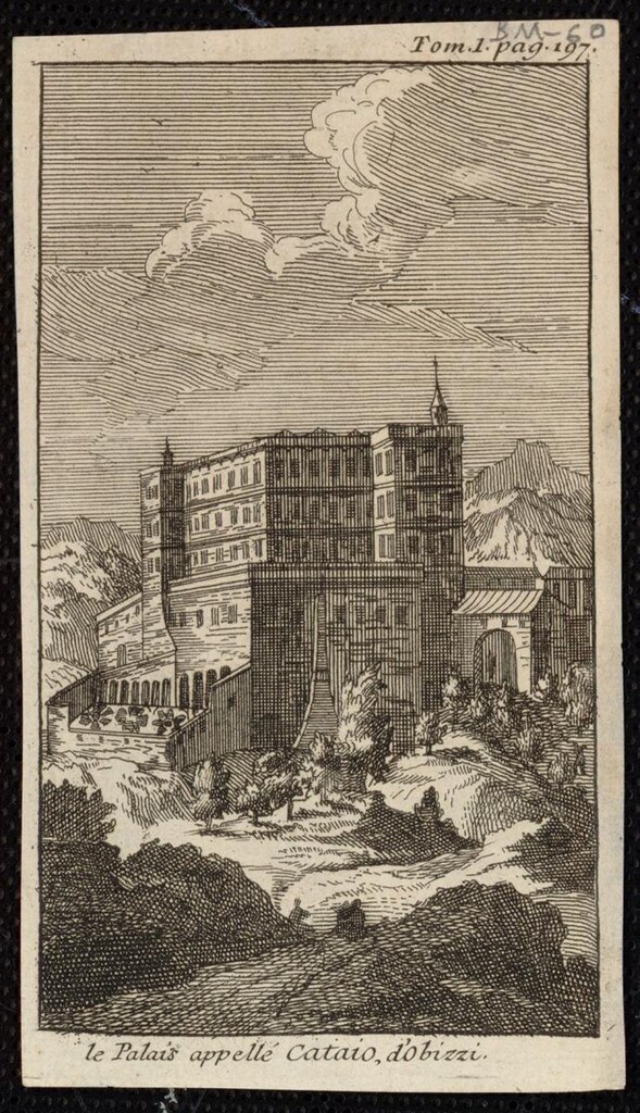 Miniatura de Le Palais appellé Cataio, d'Obizzi