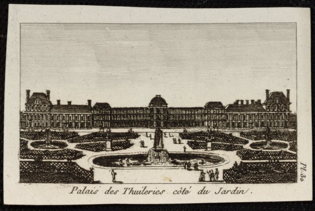Miniatura de Palais des Tuileries côté du jardin