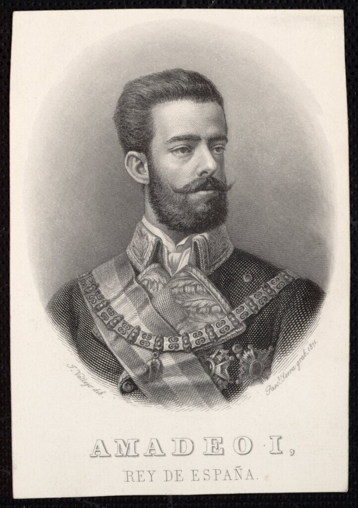 Miniatura de Amadeo I, rey de España