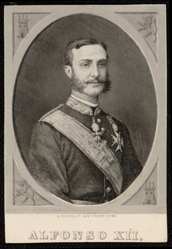 Miniatura de Alfonso XII