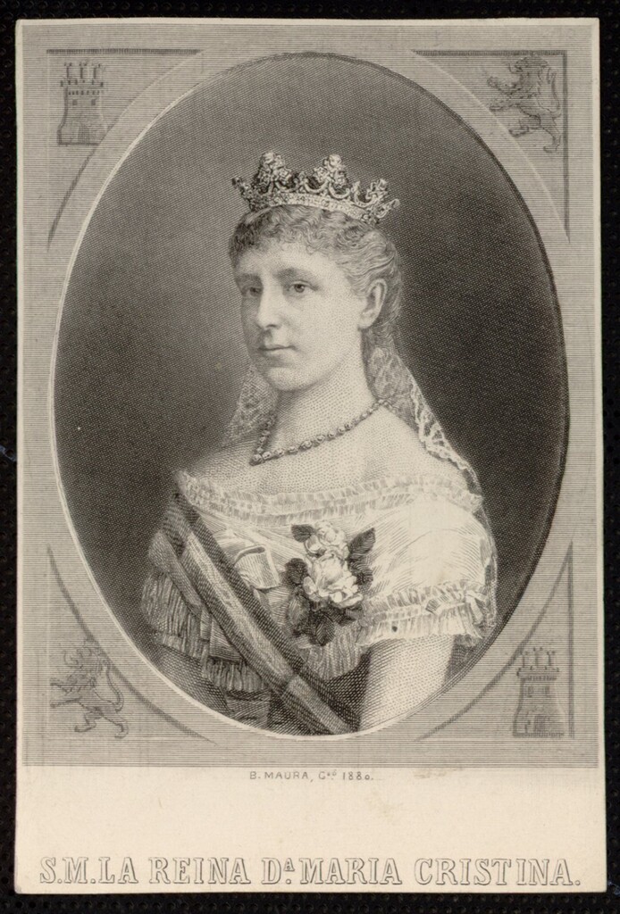 Miniatura de S.M. la Reina, Doña María Cristina