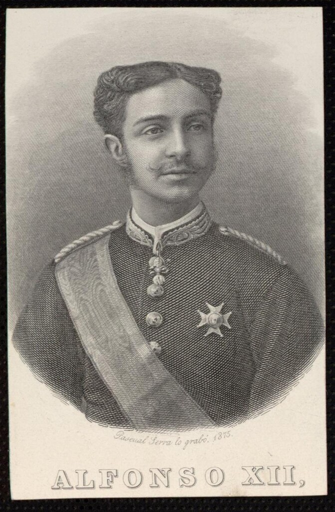 Miniatura de Alfonso XII