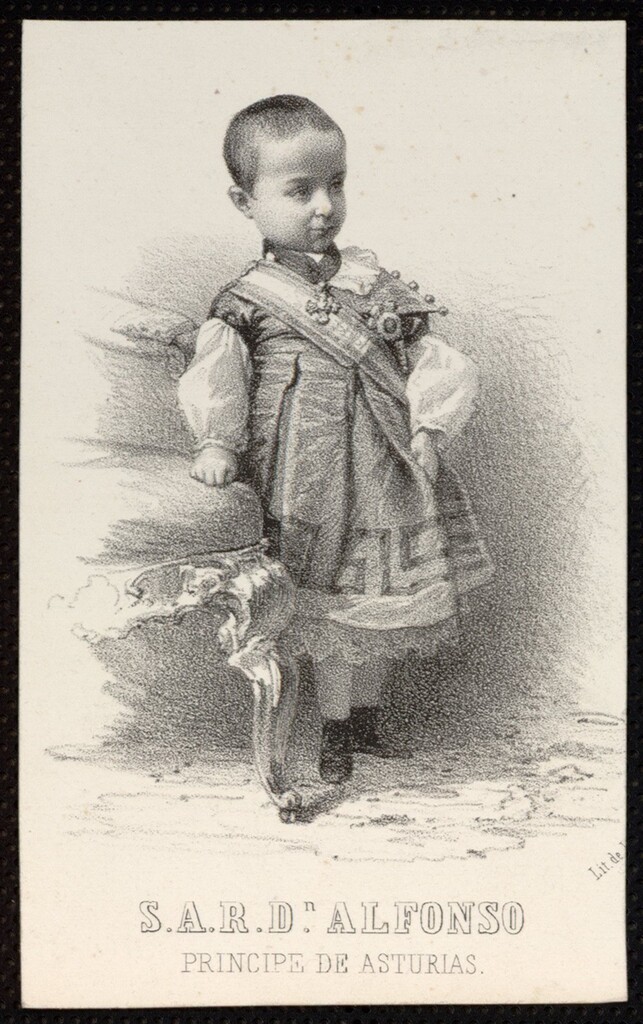 Miniatura de S.A.R. D. Alfonso, Príncipe de Asturias