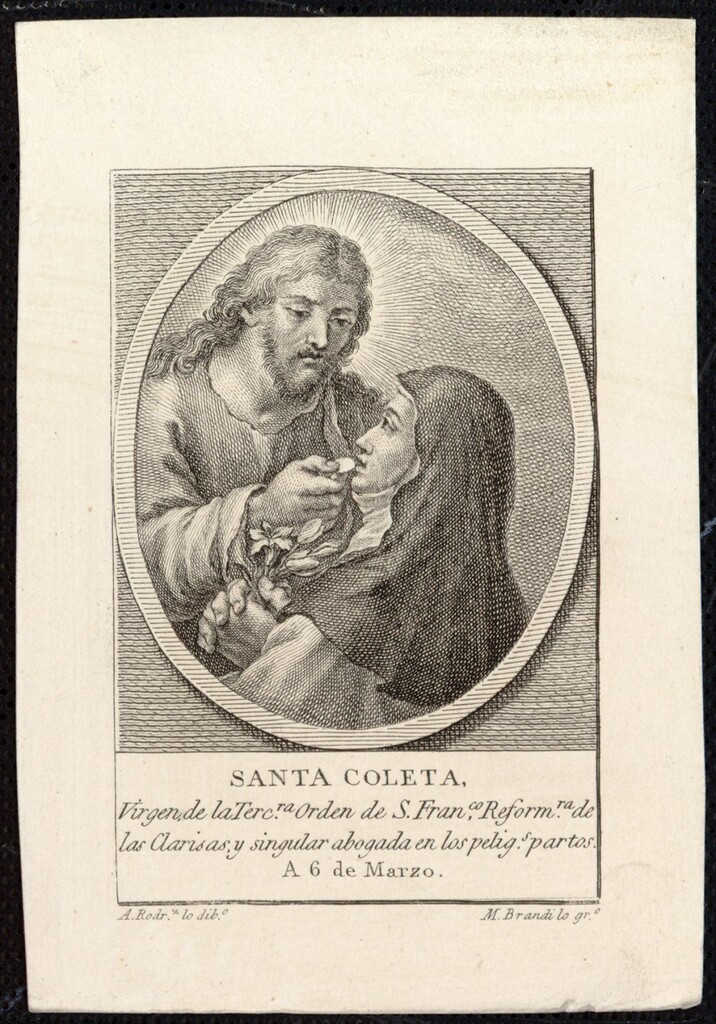 Miniatura de Santa Coleta