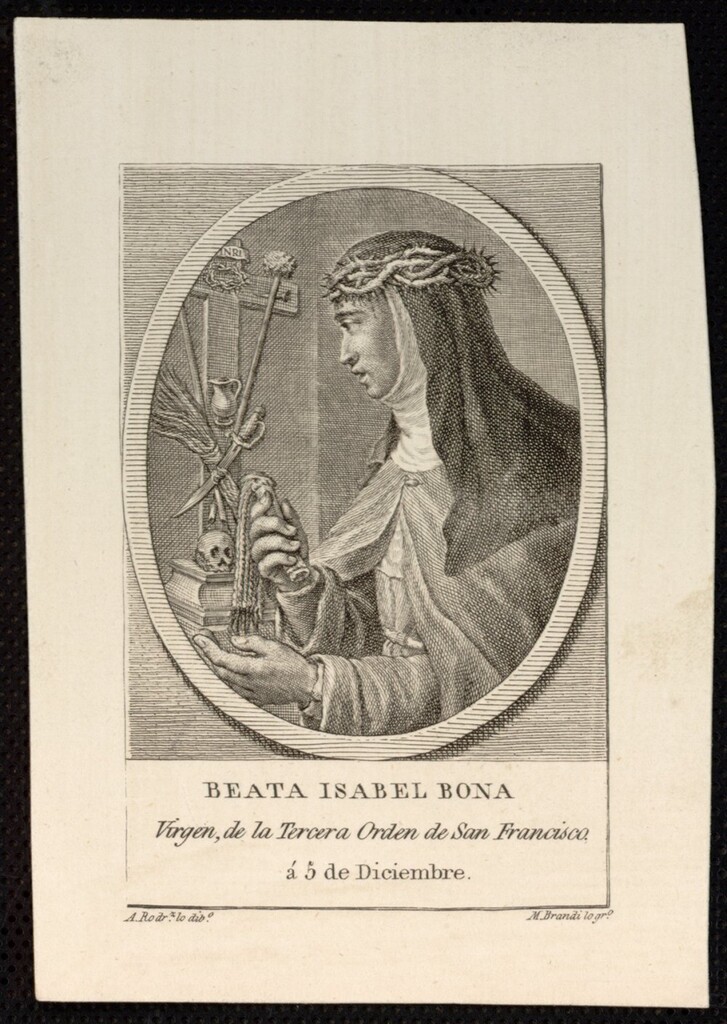 Miniatura de Beata Isabel Bona