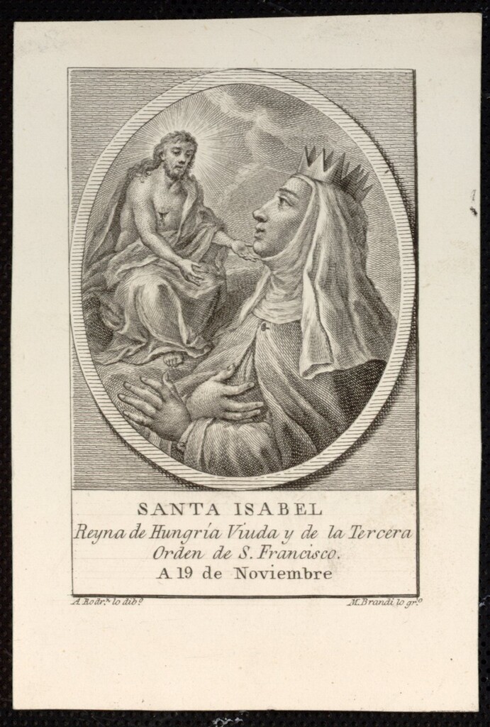 Miniatura de Santa Isabel