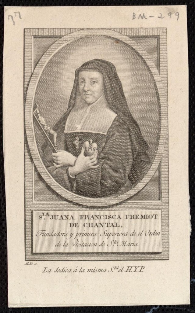 Miniatura de Santa Juana Francisca Fremiot de Chantal