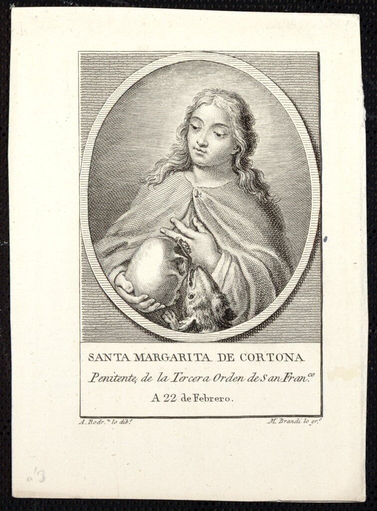 Miniatura de Santa Margarita de Cortona