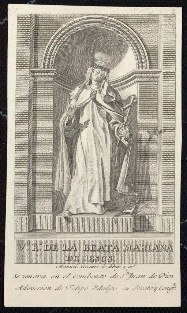 Miniatura de Beata Mariana de Jesús