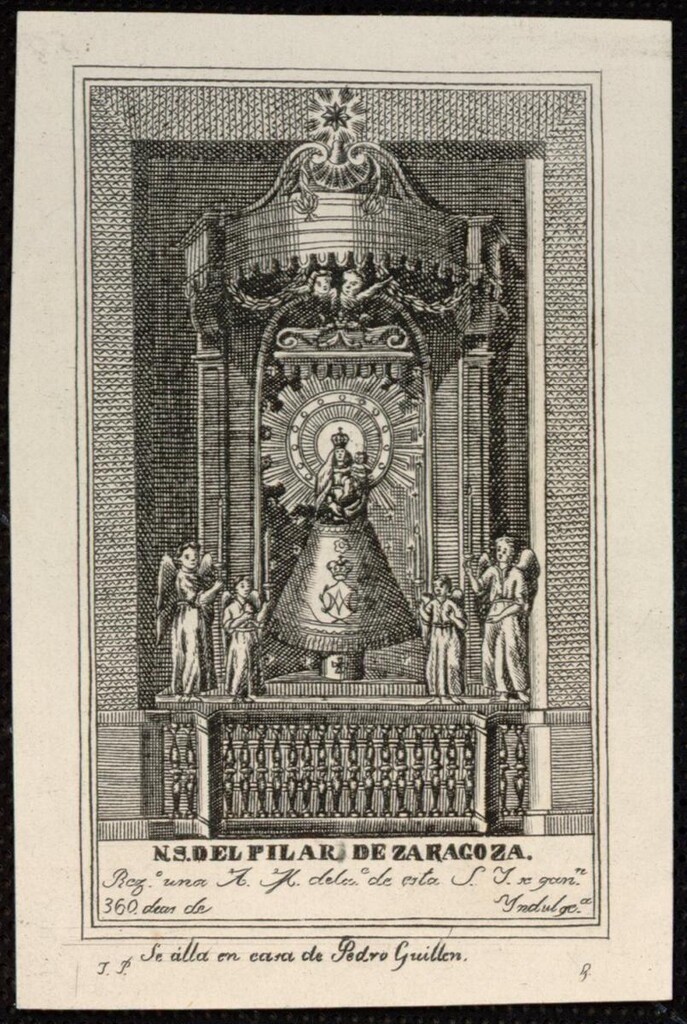 Miniatura de Nuestra Señora del Pilar de Zaragoza
