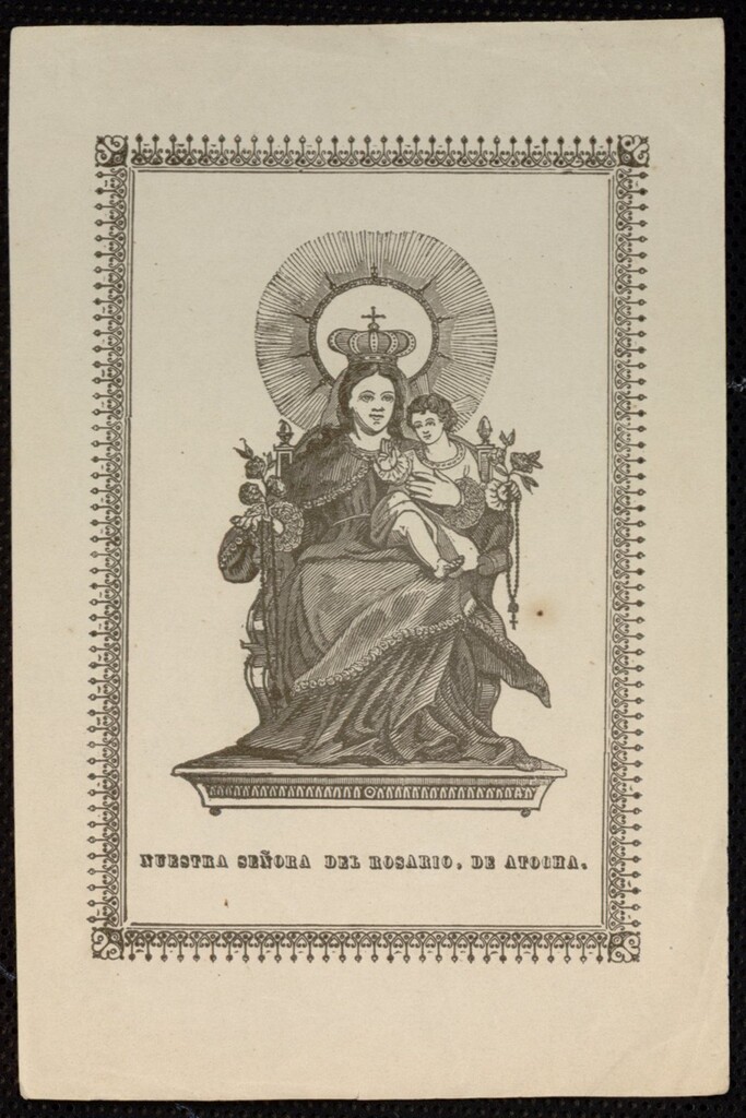 Miniatura de Nuestra Señora del Rosario, de Atocha