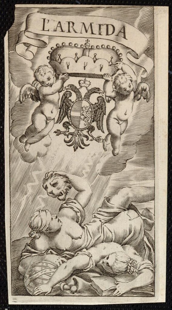 Miniatura de Portada de “La Armida” del Marqués de Santinelli