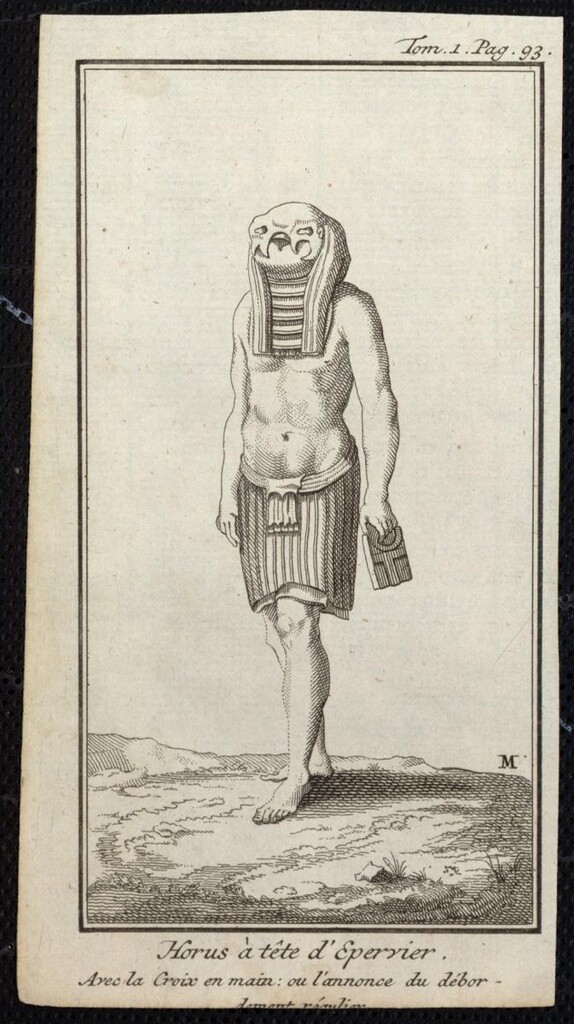 Miniatura de Horus à tête d'Eperrier