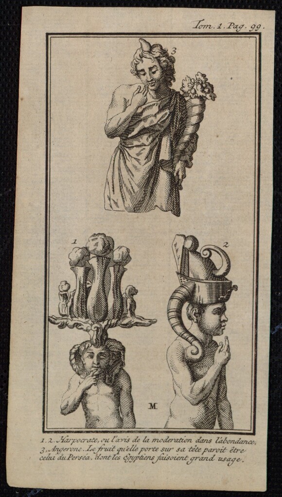 Miniatura de Harpocrates y Angerona