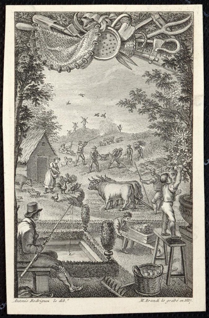 Miniatura de Alegoría de la agricultura