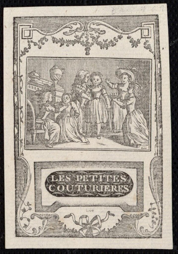 Miniatura de Frontispicio de “Les petites couturières”