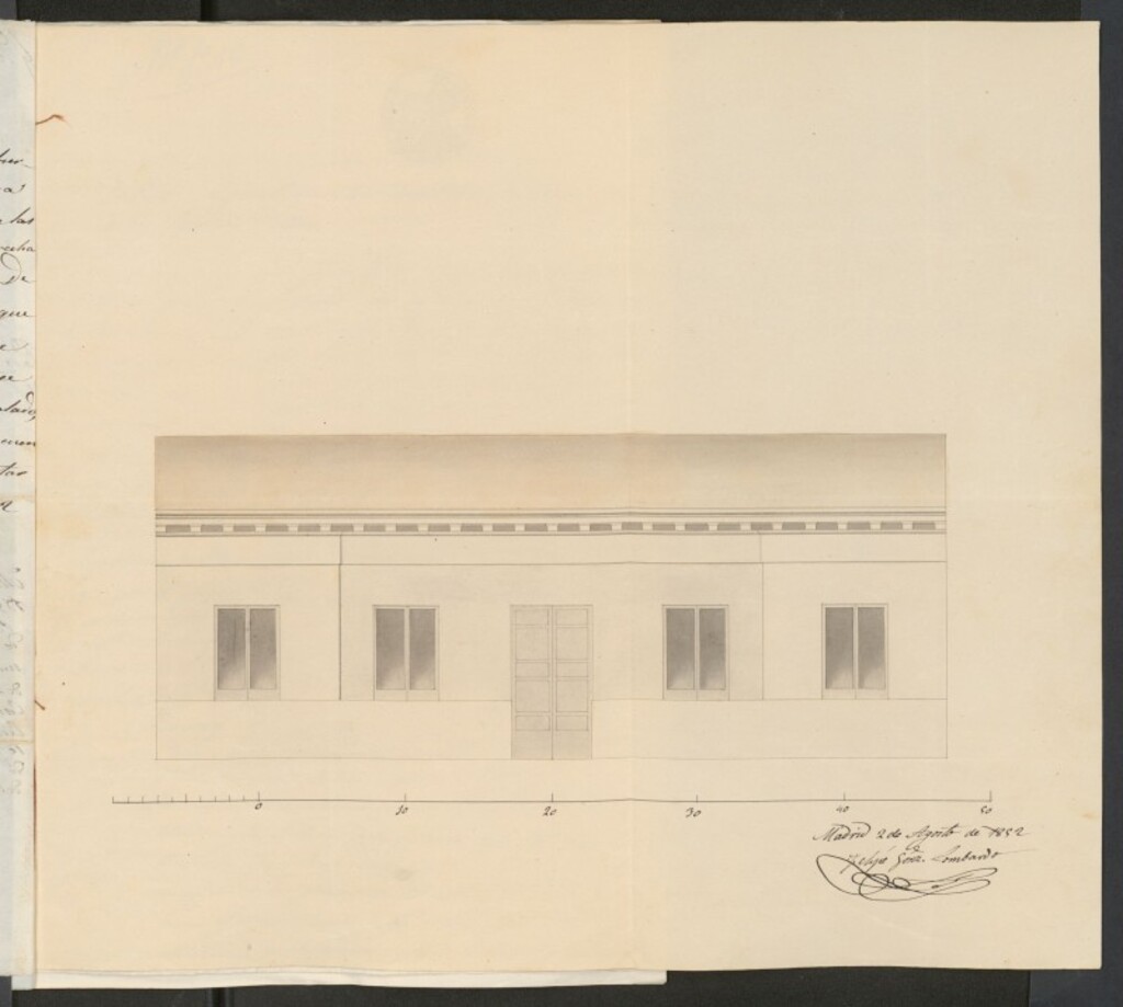 Miniatura de Licencia a Don José Pons, para construir extramuros de la Puerta de Toledo
