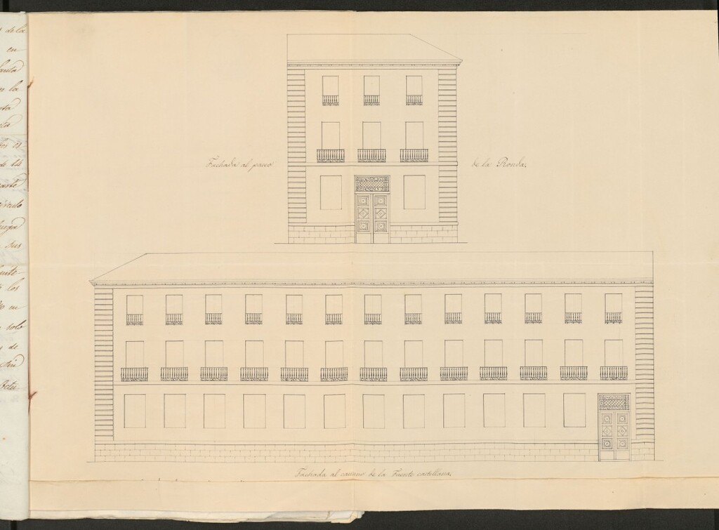 Miniatura de Licencia a Don Pedro Cuba, para construir en Chamberí, manzana 79