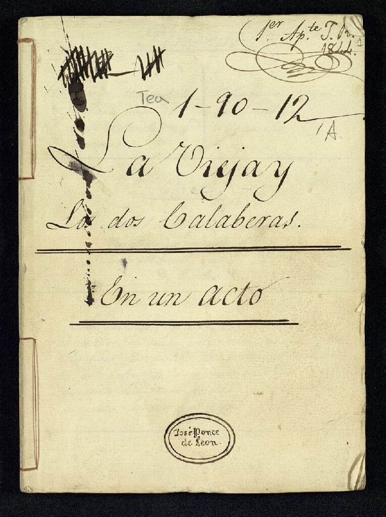Miniatura de La vieja y los dos calaveras