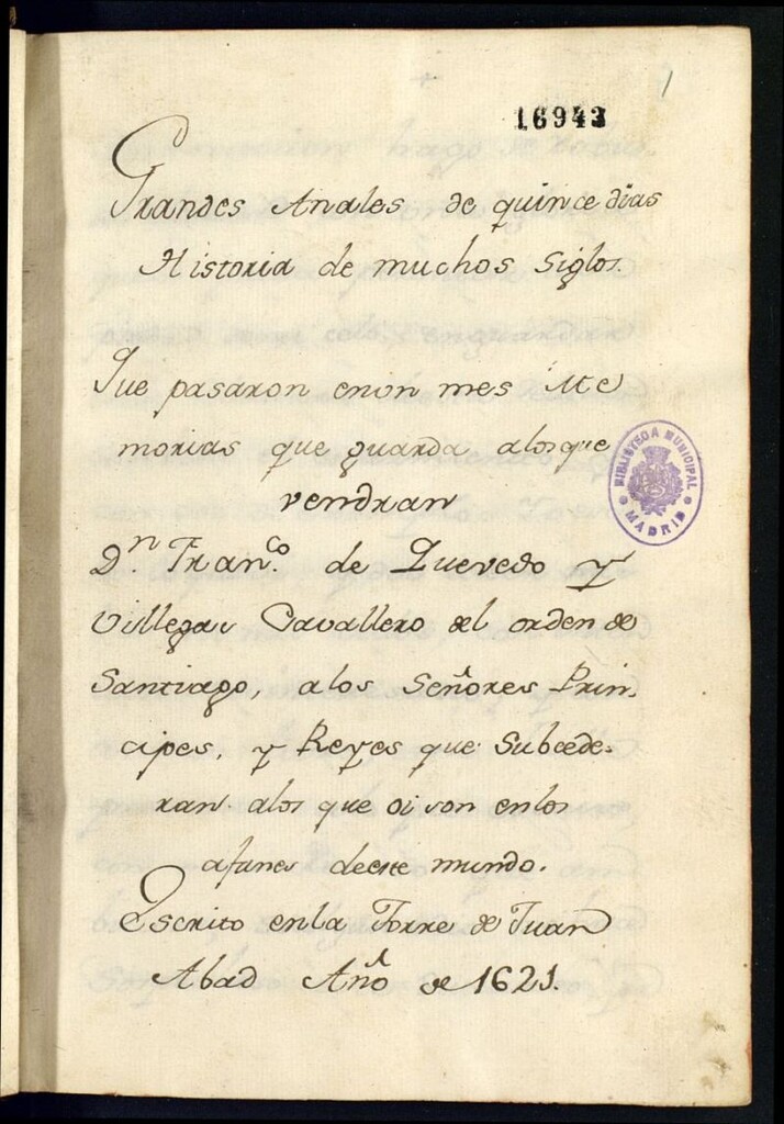Miniatura de Grandes anales de quince dias: historia de muchos siglos: que pasaron en un mes: memorias que guarda a los vendran