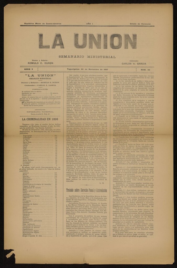 Miniatura de La Unión: Semanario ministerial del 20 de noviembre de 1897, nº 53