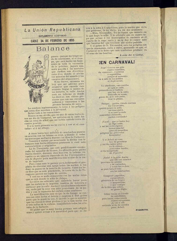 Miniatura de La Unión Republicana: suplemento ilustrado del 24 de febrero de 1895