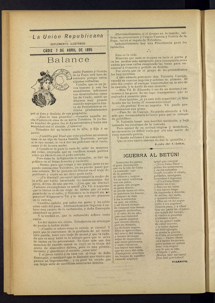 Miniatura de La Unión Republicana: suplemento ilustrado del 7 de abril de 1895