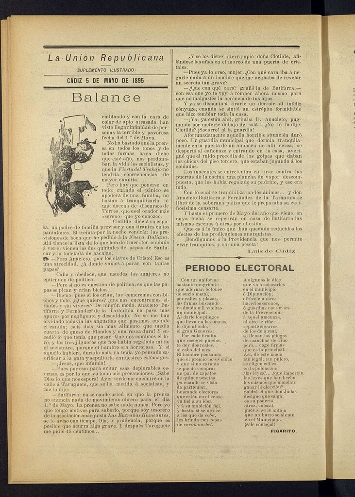 Miniatura de La Unión Republicana: suplemento ilustrado del 5 de mayo de 1895