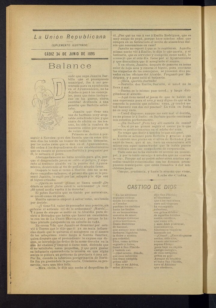 Miniatura de La Unión Republicana: suplemento ilustrado del 24 de junio de 1895
