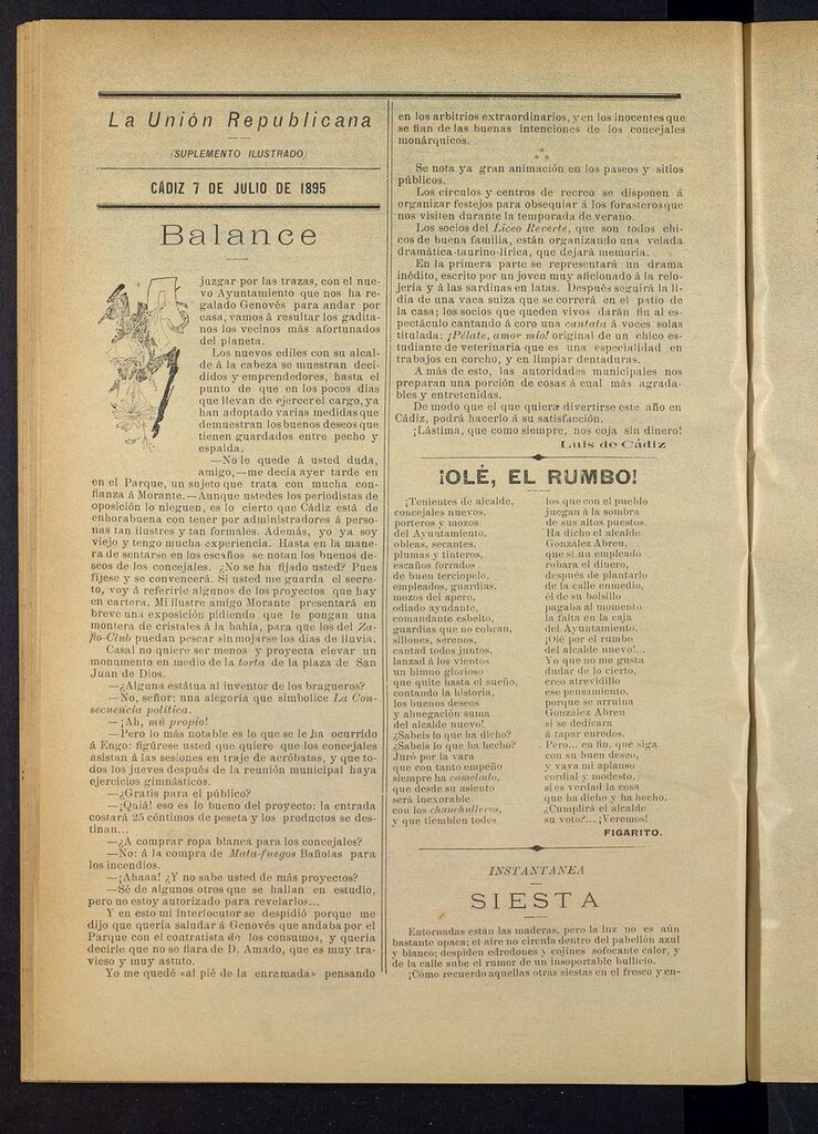 Miniatura de La Unión Republicana: suplemento ilustrado del 7 de julio de 1895