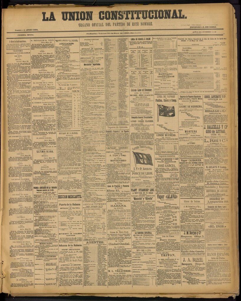 Miniatura de La Unión Constitucional: Organo oficial del partido de este nombre del 23 de mayo de 1890