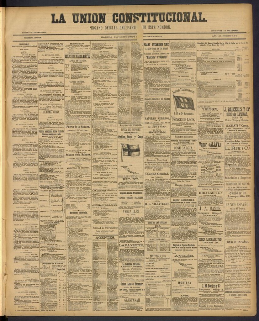 Miniatura de La Unión Constitucional: Organo oficial del partido de este nombre del 29 de mayo de 1890