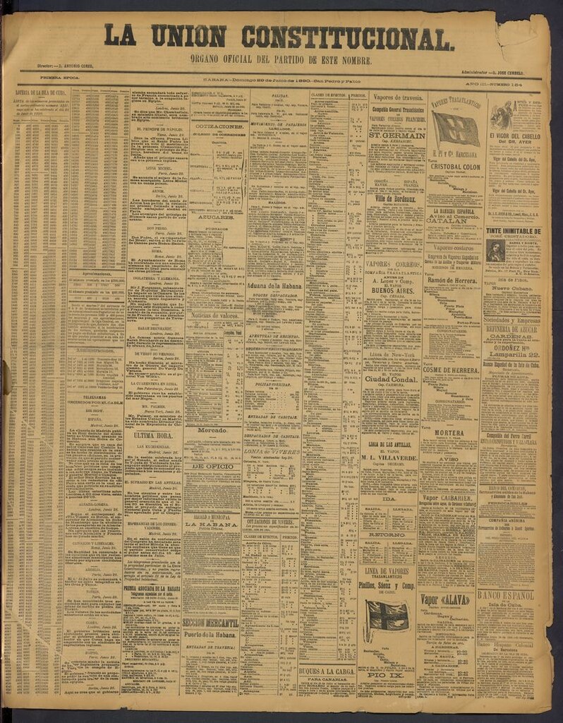 Miniatura de La Unión Constitucional: Organo oficial del partido de este nombre del 29 de junio de 1890