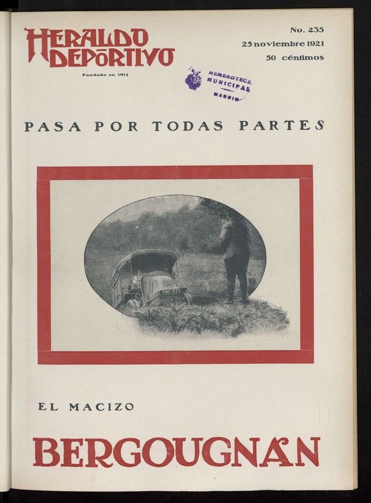 Miniatura de Heraldo Deportivo del 25 de noviembre de 1921