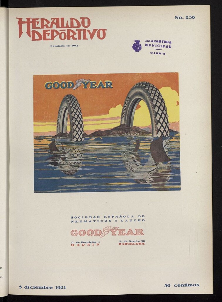 Miniatura de Heraldo Deportivo del 5 de diciembre de 1921