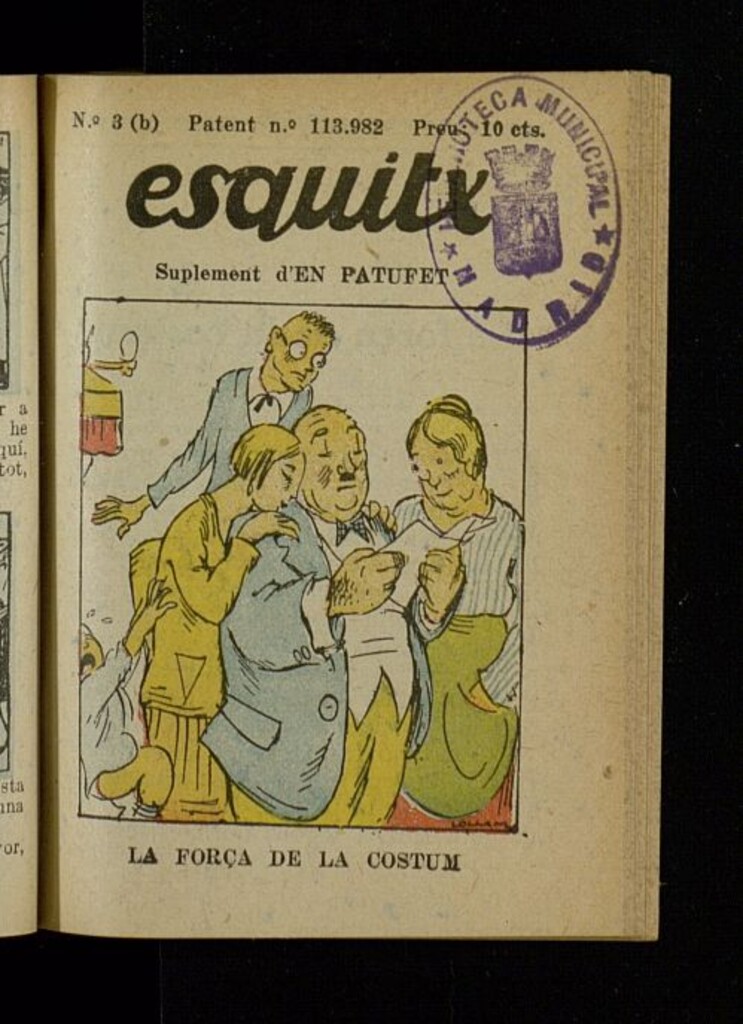Miniatura de Esquitx del año de 1931,  nº 3 (b)