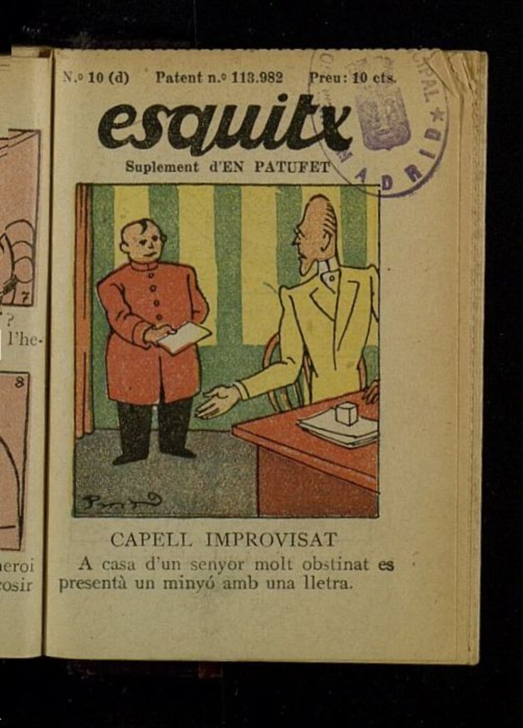 Miniatura de Esquitx del año de 1931,  nº 10 (d)
