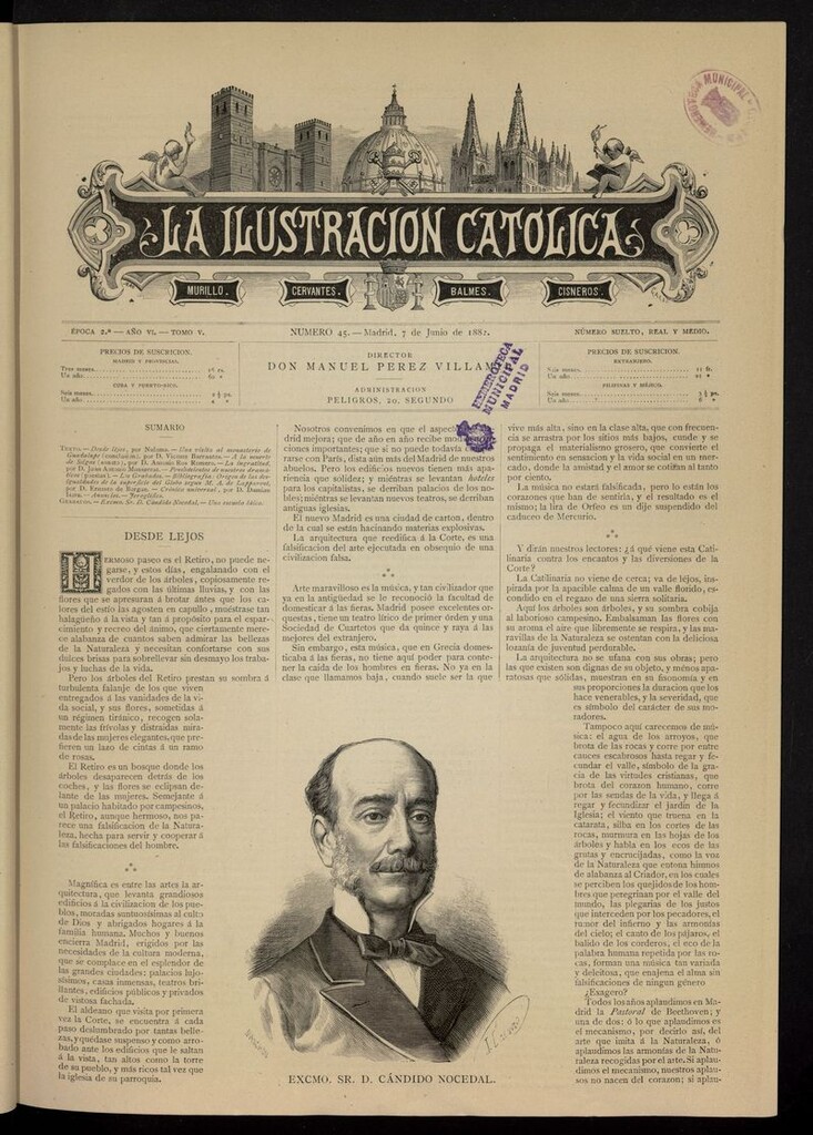 Miniatura de La Ilustración Católica del 7 de junio de 1882
