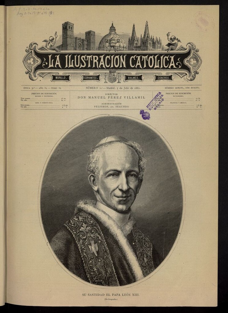 Miniatura de La Ilustración Católica del 5 de julio de 1882