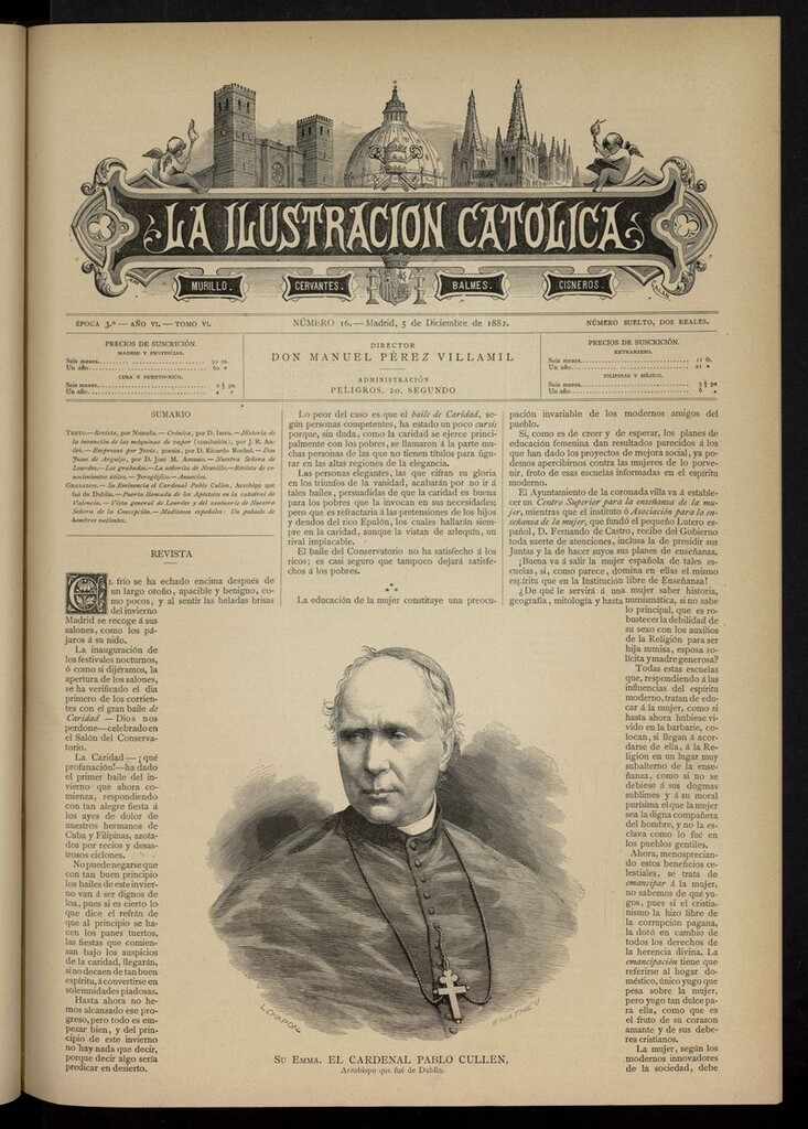 Miniatura de La Ilustración Católica del 5 de diciembre de 1882