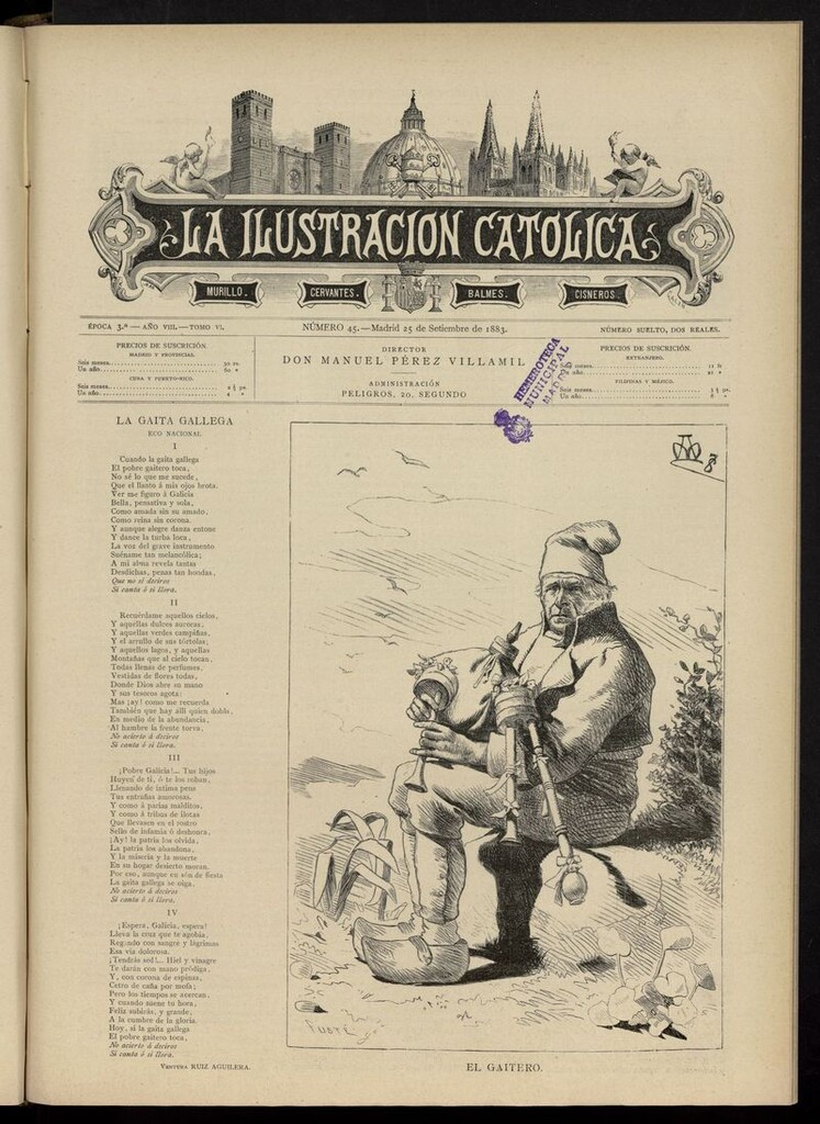 Miniatura de La Ilustración Católica del 25 de septiembre de 1883
